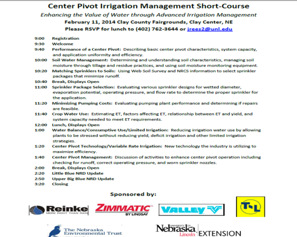 Center Pivot Management Short Course